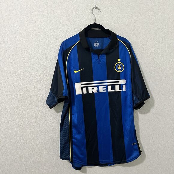 Nike Inter Milan Ronaldo #9 Jersey Kit Shirt Brazil Internazaionale 2001-2002 - Picture 1 of 7
